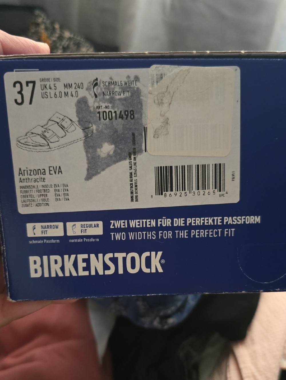Birkenstock Arizona Eva Grey